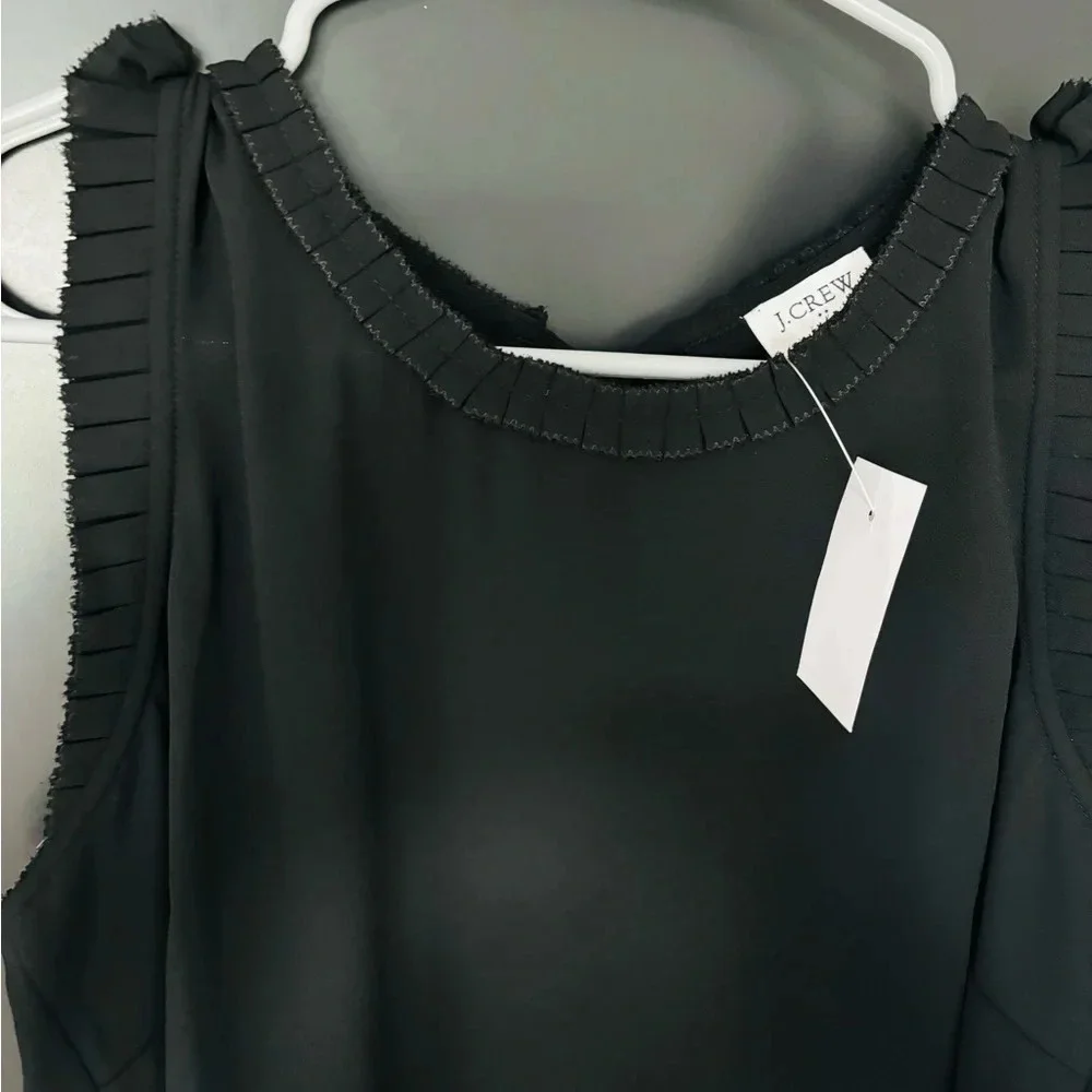 J. Crew Black Scoop Neck Sleeveless Tank Top